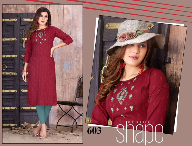 Ft Aaliya 1 Fancy Rayon Regular Wear Designer Kurti Collection